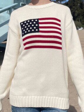 Brandy Melville Nico American Flag Sweater